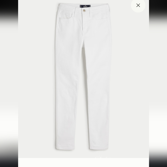Hollister High Rise Super Skinny Classic Stretch White Jean Size 28L - Picture 2 of 8